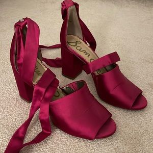 Magenta Sam Edelman Block Heels